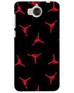 Чехол для Huawei Y5 2017 (MYA) с картинкой «Jordan Red Pattern»