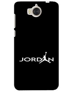 Чехол для Huawei Y5 2017 (MYA) с картинкой «Jordan White Logo»