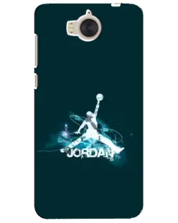 Чехол для Huawei Y5 2017 (MYA) с картинкой «Jordan Blue Fire»