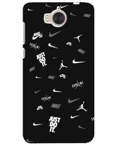 Чехол для Huawei Y5 2017 (MYA) с картинкой «Nike Black Pattern» Чехол для Huawei Y5 2017 (MYA) с картинкой «Nike Black Pattern»