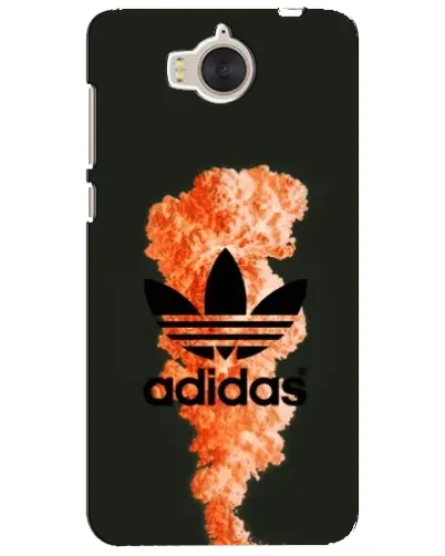 Чехол для Huawei Y5 2017 (MYA) с картинкой «Оранжевый дым Adidas»