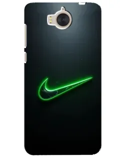 Чехол для Huawei Y5 2017 (MYA) с картинкой «Неоновый контур Nike»