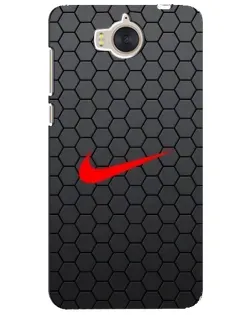 Чехол для Huawei Y5 2017 (MYA) с картинкой «Nike — карбоновая сетка»