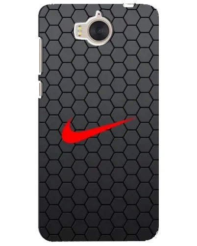 Чехол для Huawei Y5 2017 (MYA) с картинкой «Nike — карбоновая сетка»
