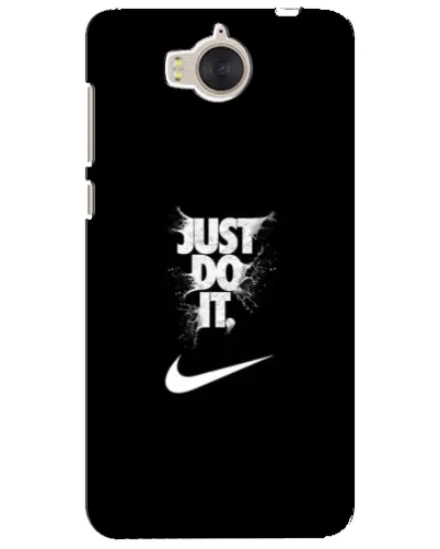 Чехол для Huawei Y5 2017 (MYA) с картинкой «Текстовый принт Nike»