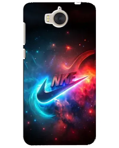 Чехол для Huawei Y5 2017 (MYA) с картинкой «Огненный логотип Nike»