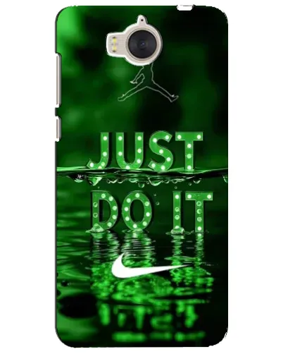 Чехол для Huawei Y5 2017 (MYA) с картинкой «Зеленый неоновый Nike»