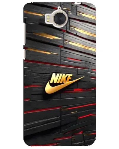 Чехол для Huawei Y5 2017 (MYA) с картинкой «Золотой Nike на металле»
