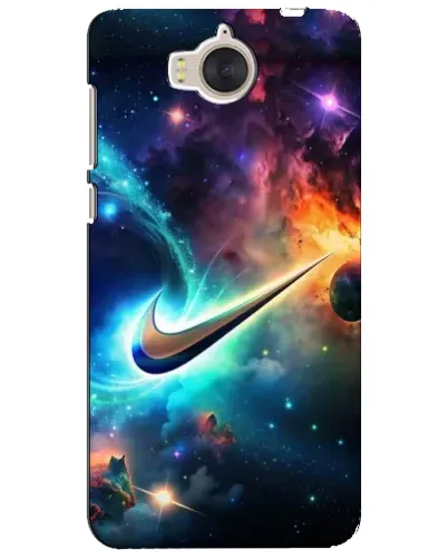 Чехол для Huawei Y5 2017 (MYA) с картинкой «Космический Nike Swoosh»