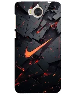 Чехол для Huawei Y5 2017 (MYA) с картинкой «Nike — эффект разломов»