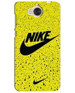 Чехол для Huawei Y5 2017 (MYA) с картинкой «Желтый текстурный Nike»