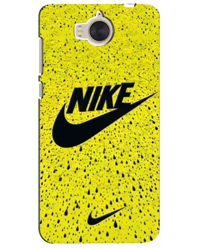 Чехол для Huawei Y5 2017 (MYA) с картинкой «Желтый текстурный Nike»