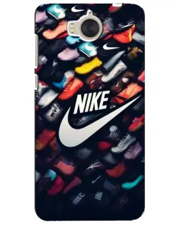 Чехол для Huawei Y5 2017 (MYA) с картинкой «Коллекция кроссовок Nike»