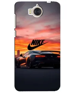 Чехол для Huawei Y5 2017 (MYA) с картинкой «Nike и суперкар»