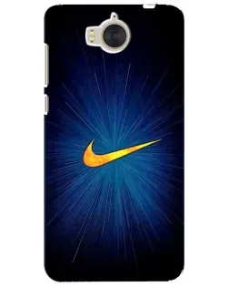 Чехол для Huawei Y5 2017 (MYA) с картинкой «Синий пульс Nike»