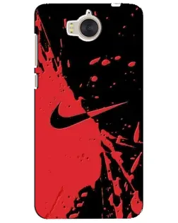Чехол для Huawei Y5 2017 (MYA) с картинкой «Красные брызги Nike»