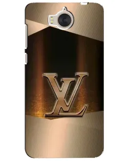 Чехол для Huawei Y5 2017 (MYA) с картинкой «LV — золотое сияние»