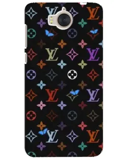 Чехол для Huawei Y5 2017 (MYA) с картинкой «Цветная монограмма LV»