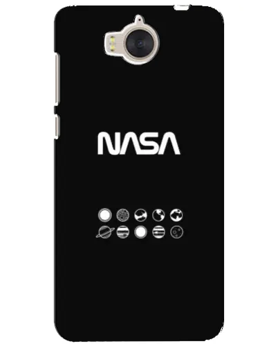 Чехол для Huawei Y5 2017 (MYA) с картинкой «NASA — технический принт» Чехол для Huawei Y5 2017 (MYA) с картинкой «NASA — технический принт»