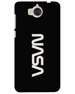 Чехол для Huawei Y5 2017 (MYA) с картинкой «NASA — вертикальный логотип»