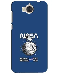 Чехол для Huawei Y5 2017 (MYA) с картинкой «NASA — лунная миссия»