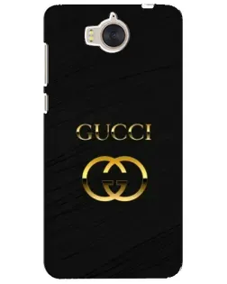 Чехол для Huawei Y5 2017 (MYA) с картинкой «Золотой логотип Gucci» Чехол для Huawei Y5 2017 (MYA) с картинкой «Золотой логотип Gucci»