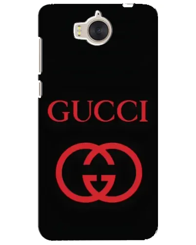 Чехол для Huawei Y5 2017 (MYA) с картинкой «Gucci — красный логотип»