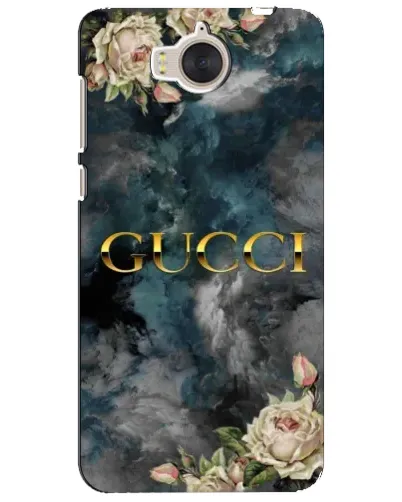 Чехол для Huawei Y5 2017 (MYA) с картинкой «Абстрактные цветы Gucci»