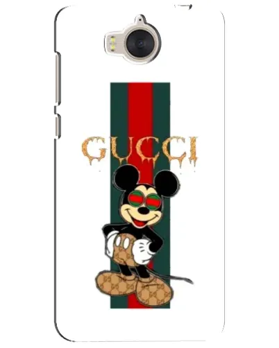 Чехол для Huawei Y5 2017 (MYA) с картинкой «Микки Маус Gucci — полосы»