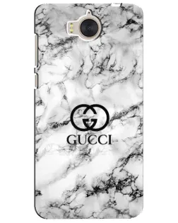 Чехол для Huawei Y5 2017 (MYA) с картинкой «Gucci — мраморный шик» Чехол для Huawei Y5 2017 (MYA) с картинкой «Gucci — мраморный шик»