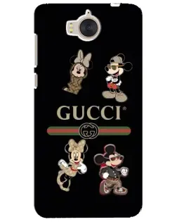 Чехол для Huawei Y5 2017 (MYA) с картинкой «Gucci — герои Disney и монограмма» Чехол для Huawei Y5 2017 (MYA) с картинкой «Gucci — герои Disney и монограмма»