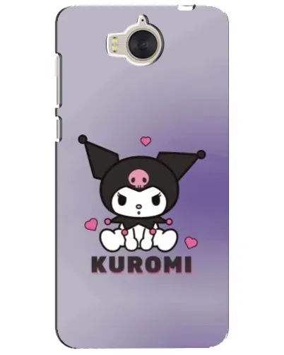 Чехол для Huawei Y5 2017 (MYA) с картинкой «Kuromi — фиолетовый арт»