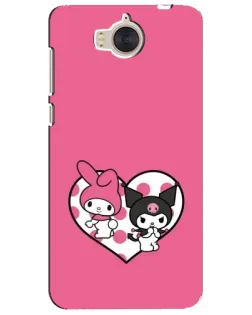 Чохол для Huawei Y5 2017 (MYA) з картинкою «Kuromi та My Melody»