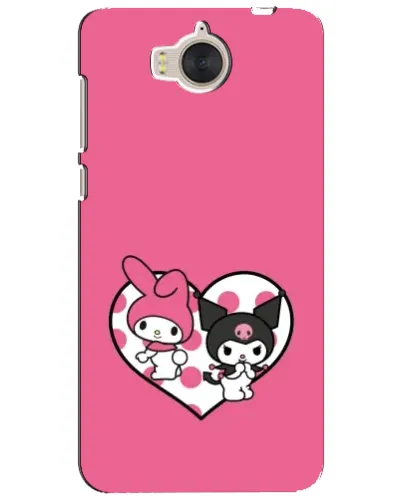 Чехол для Huawei Y5 2017 (MYA) с картинкой «Kuromi и My Melody»