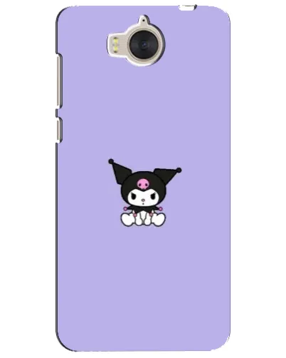 Чехол для Huawei Y5 2017 (MYA) с картинкой «Kuromi — фиолетовый минимализм»