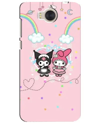 Чехол для Huawei Y5 2017 (MYA) с картинкой «My Melody и Kuromi»