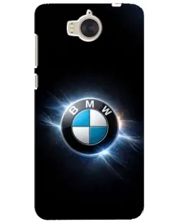 Чехол для Huawei Y5 2017 (MYA) с картинкой «BMW — неоновое сияние»