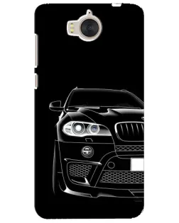 Чехол для Huawei Y5 2017 (MYA) с картинкой «Темный силуэт BMW»