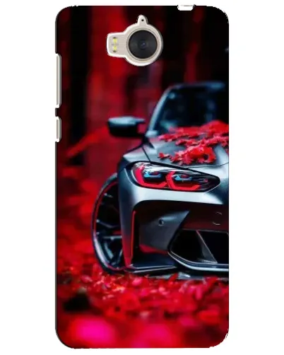 Чехол для Huawei Y5 2017 (MYA) с картинкой «Спортивная BMW и цветы» Чехол для Huawei Y5 2017 (MYA) с картинкой «Спортивная BMW и цветы»