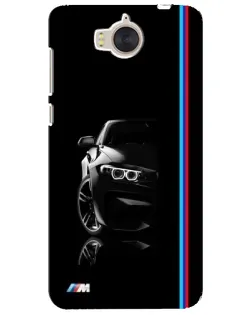 Чехол для Huawei Y5 2017 (MYA) с картинкой «Силуэт BMW в темноте»