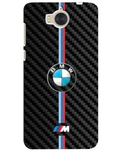 Чехол для Huawei Y5 2017 (MYA) с картинкой «Эмблема BMW и карбон»