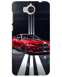 Чехол для Huawei Y5 2017 (MYA) с картинкой «Красная BMW на дороге»