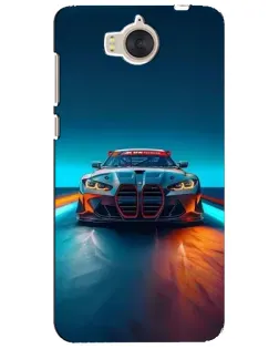 Чехол для Huawei Y5 2017 (MYA) с картинкой «BMW — огни неона»