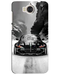 Чехол для Huawei Y5 2017 (MYA) с картинкой «BMW — акварельный дрифт»