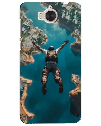 Чехол для Huawei Y5 2017 (MYA) с картинкой «PUBG — свободное падение»