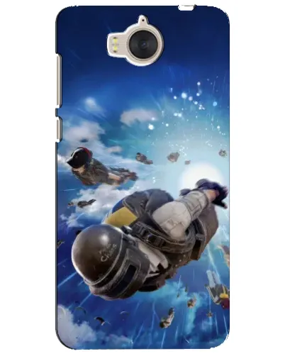 Чехол для Huawei Y5 2017 (MYA) с картинкой «Десант PUBG — прыжок»