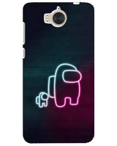 Чехол для Huawei Y5 2017 (MYA) с картинкой «Among Us неон-арт» Чехол для Huawei Y5 2017 (MYA) с картинкой «Among Us неон-арт»