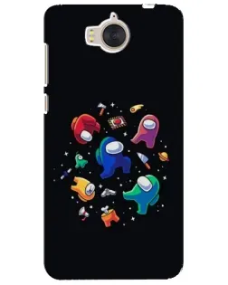 Чехол для Huawei Y5 2017 (MYA) с картинкой «Among Us космос» Чехол для Huawei Y5 2017 (MYA) с картинкой «Among Us космос»