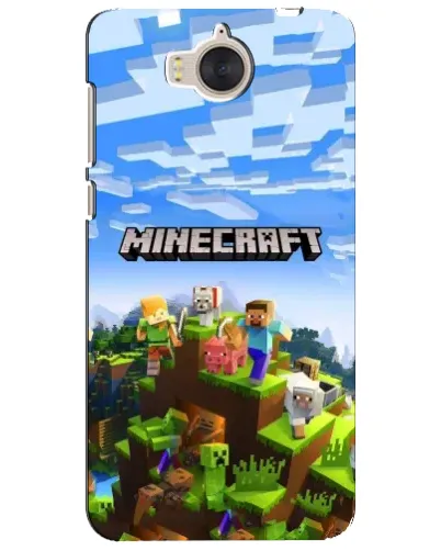 Чехол для Huawei Y5 2017 (MYA) с картинкой «Minecraft классический мир»