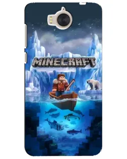 Чехол для Huawei Y5 2017 (MYA) с картинкой «Minecraft ледяной мир»